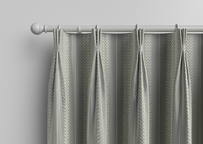 Laurel Stripe, Grey - Made to Measure Curtains - Image 11